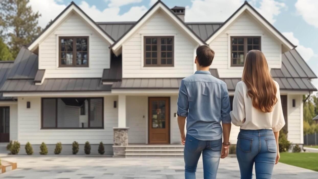 Buyers viewing a home